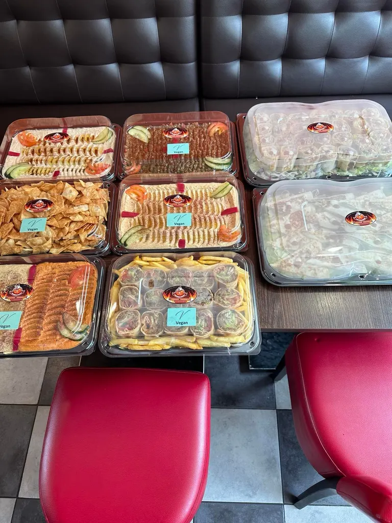 Large shawarma feast trays